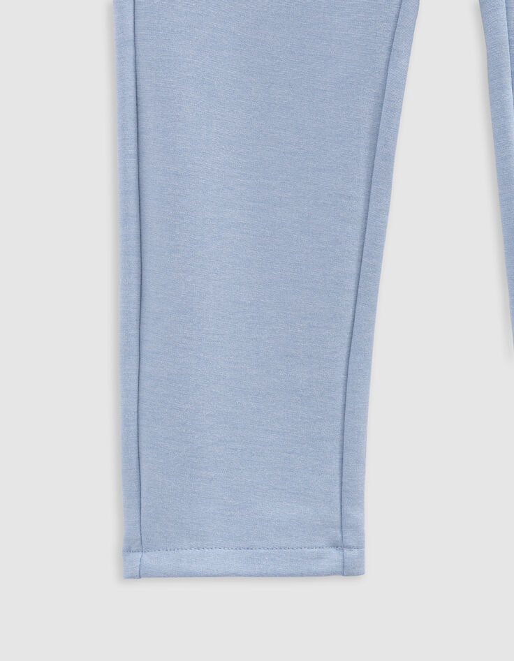 Pantalon de costume bleu maille chinée garçon-7