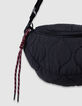 Girls’ black quilted waist bag-7