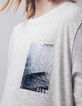 T-shirt gris coton bio patch ondes marines garçon-2