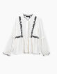 Girls’ off-white shirt with black embroidery-2