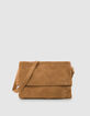 Messenger tas camel leer Fluwelen Dames-1