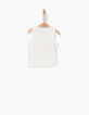 Cremeweißes Baby-Tanktop mit Wassermelone-3