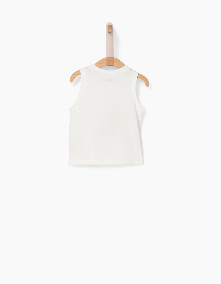 Camiseta blanco roto visual sandía bebé niña - IKKS