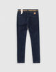 Vaqueros skinny rinse con tira en cintura ni&ntilde;a -4