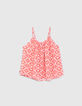 Top lencero rosa estampado étnico niña-3