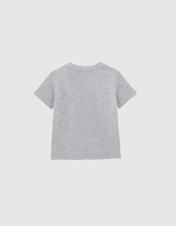 Baby boys’ grey Tshirt percussion lenticular image