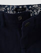 Marineblaue Chino-Jungenbermudas aus Piqu&eacute;jersey-3