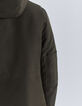 Parka kaki multipoches intérieur matelassé Homme-5