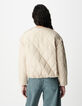 Mujer Chaqueta acolchada oversize beige-4