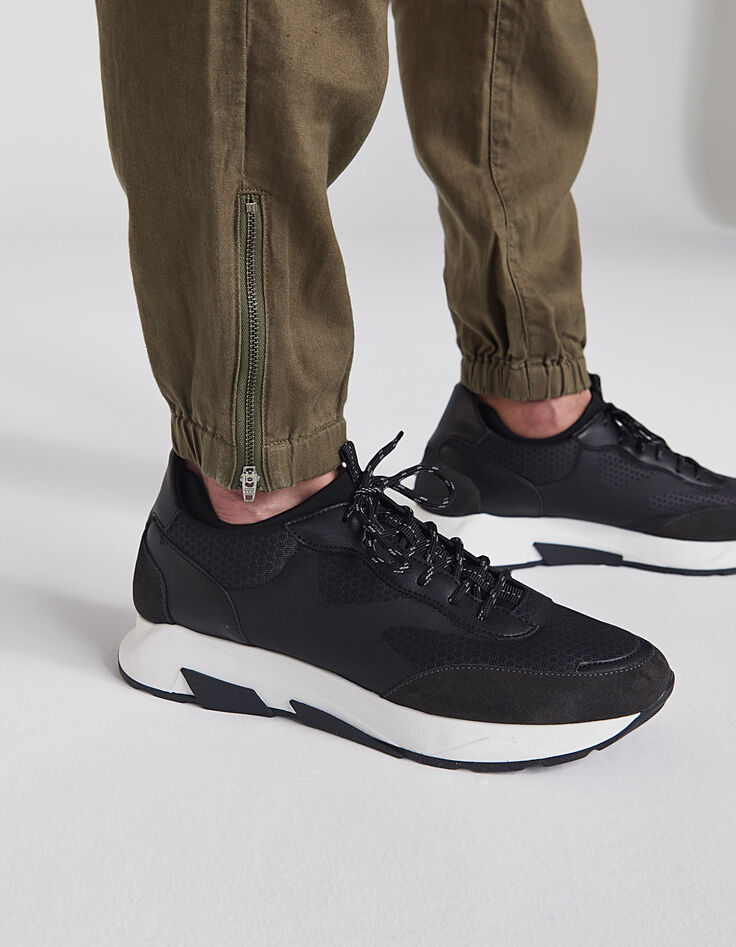 Sneakers basses noires URBAN LAB Homme-6