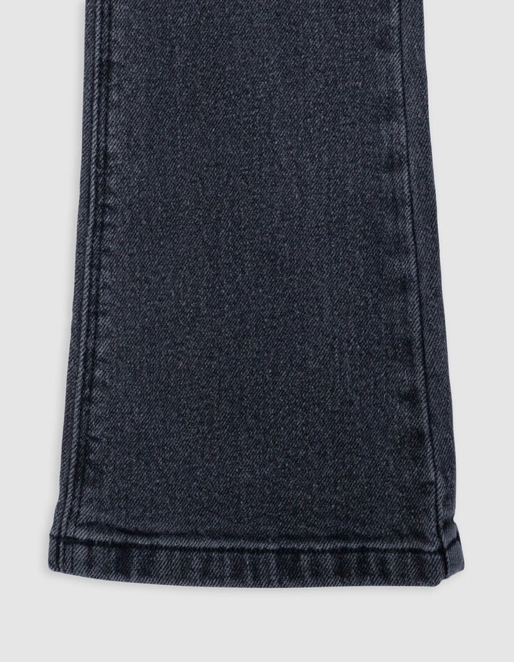 Vaqueros FLARE gris oscuro para niña-6
