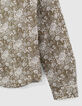 Chemise kaki tissu Liberty à fleurs garçon -4