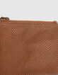 Porte-cartes cargo acajou en cuir femme-3