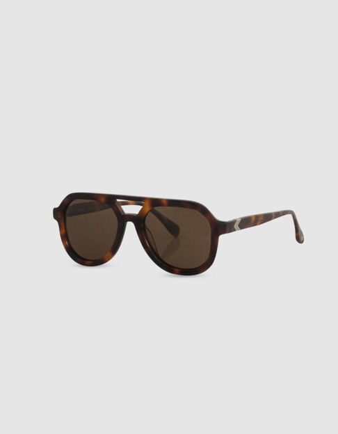 Lunettes solaires miel style pilote Femme