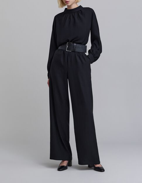 Combinaison noire décor boutons-bijou étoiles Femme - IKKS