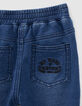 Vaquero medium blue punto knitlook bio bebé-6