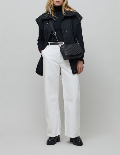 Jean large blanc cassé taille haute Femme - IKKS