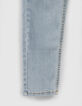 Boys’ blue straight jeans with placed distressing-6