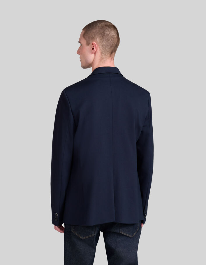 Men's navy Interlock suit jacket - IKKS