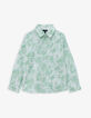 Groen overhemd aquarel-palmboom jongens-4