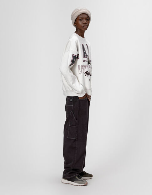 Boys’ grey Carpenter-style cargo jeans - IKKS