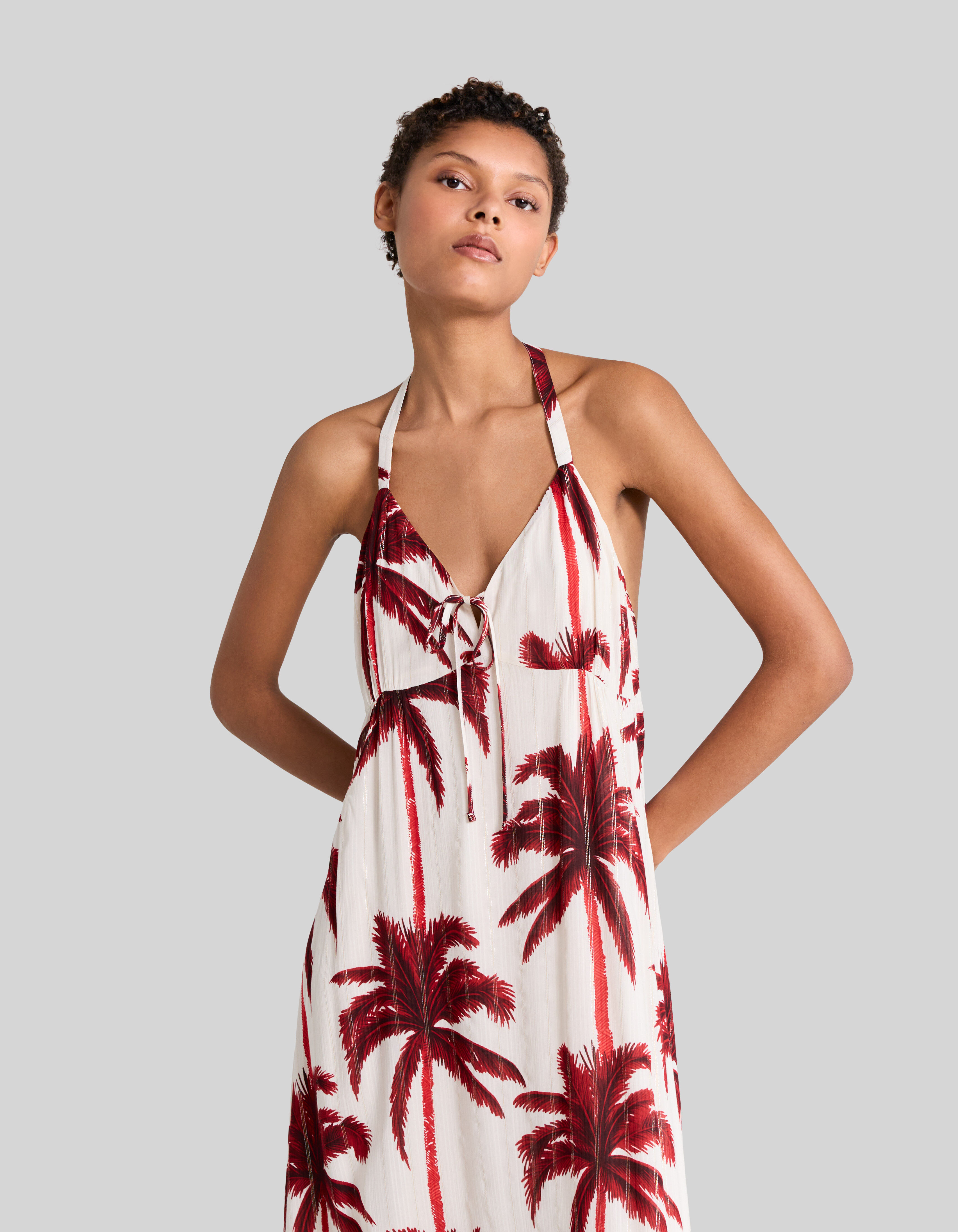 Robe palmier ikks top