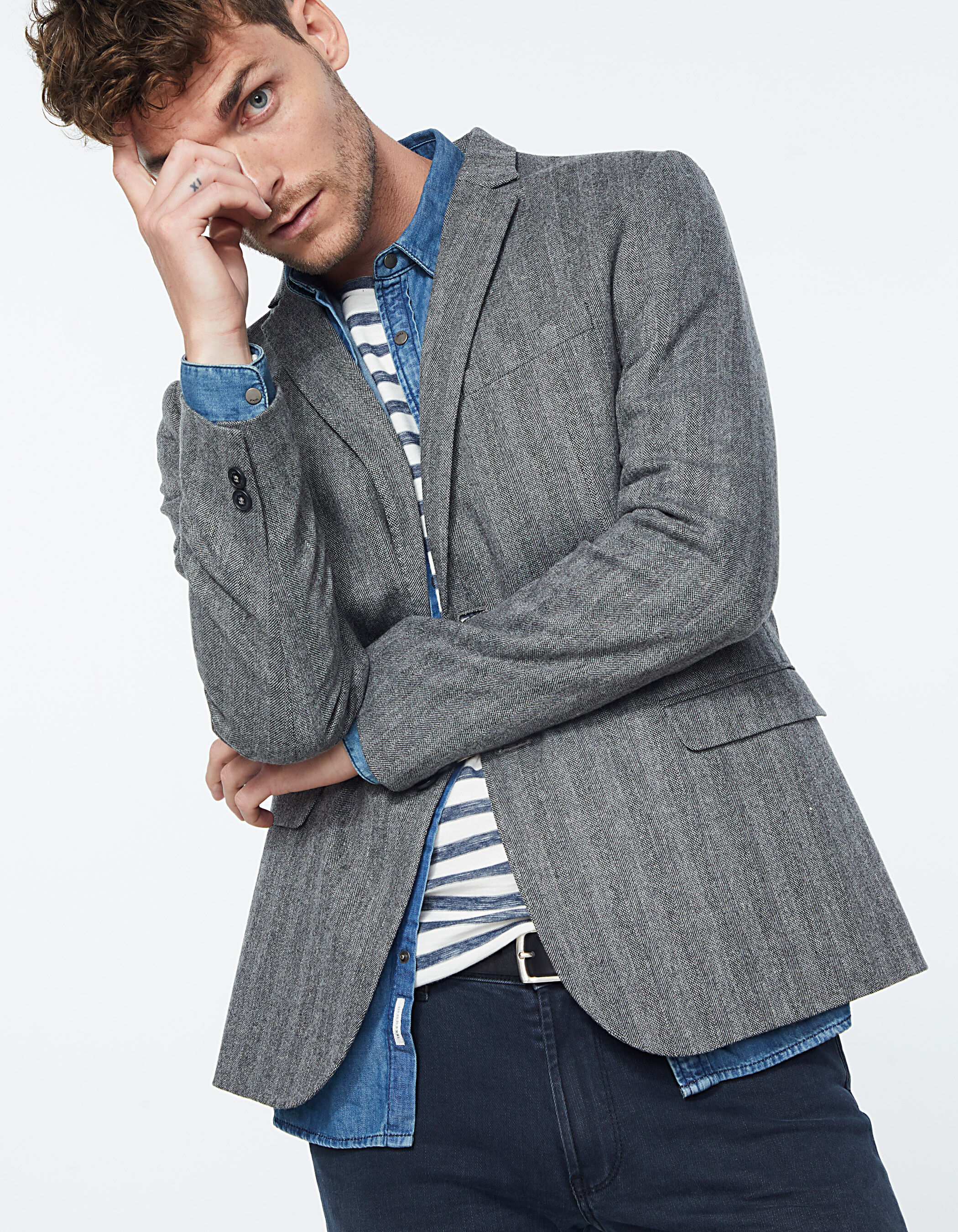 Tweed jacket homme deals