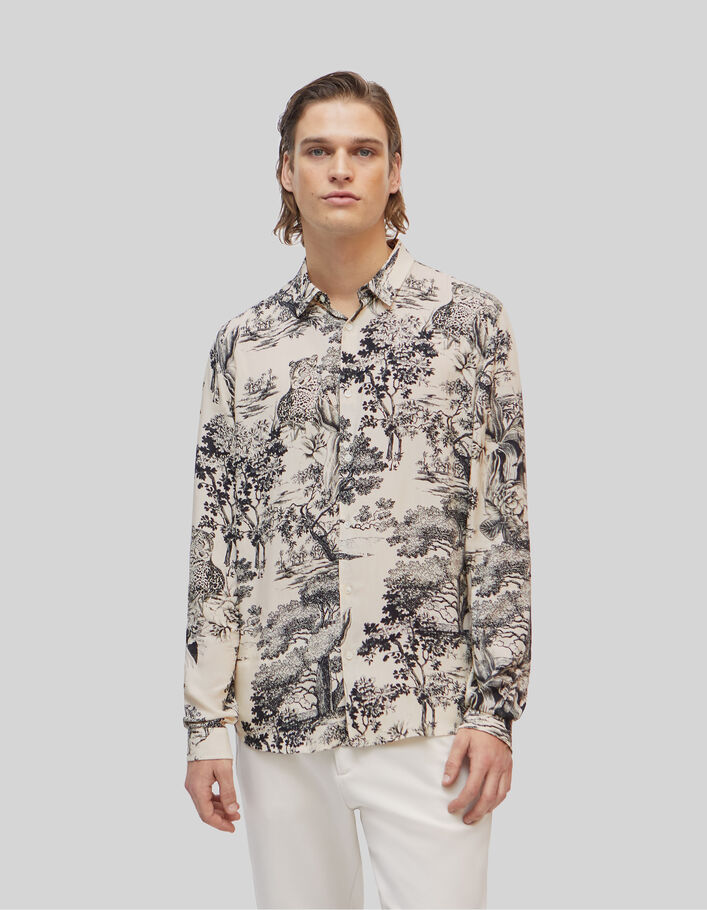 Pure Edition-Overhemd LENZING™ ECOVERO™ toile de Jouy - IKKS