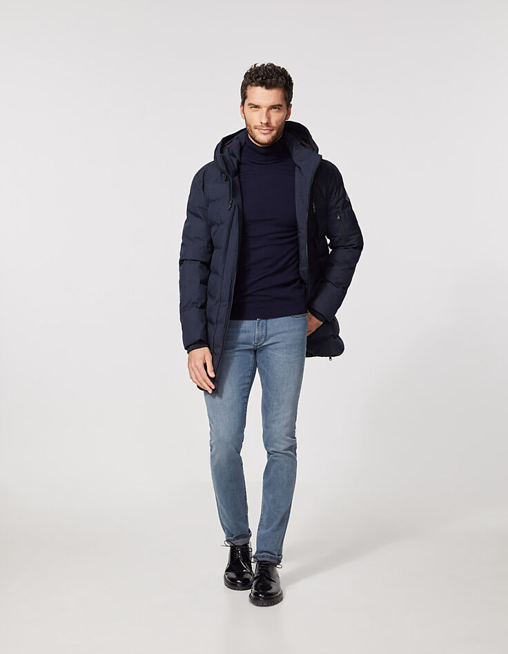 Doudoune longue marine WATERPROOF Homme-6
