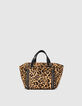 Bolso cuero LE 1440 MEDIUM acolchado espiga mujer-4