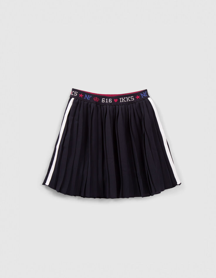 Marine rok-short plissé meisjes-3