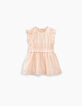 Baby girls&rsquo; powder pink 2-in-1 dress with bloomers-1