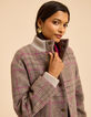 Manteau camel motif carreaux I.Code-6