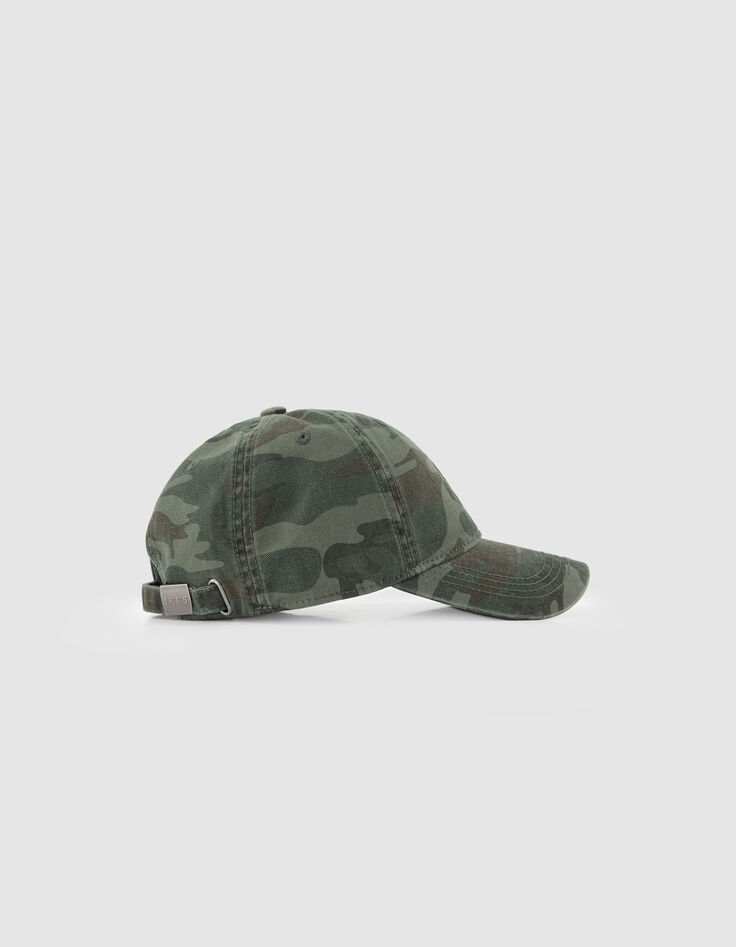 Damen-Kappe in Khaki mit Camouflage-Muster-5
