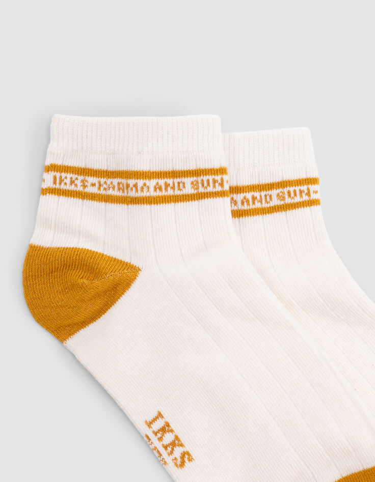 Chaussettes kaki, grises, écrues garçon-4