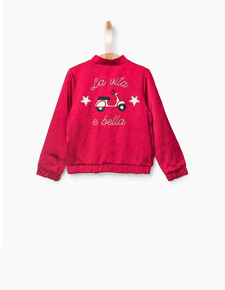 Blouson bombers réversible rose et marine fille-4