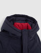 Parka 2-en-1 marine fourrée et doudoune color block garçon-2
