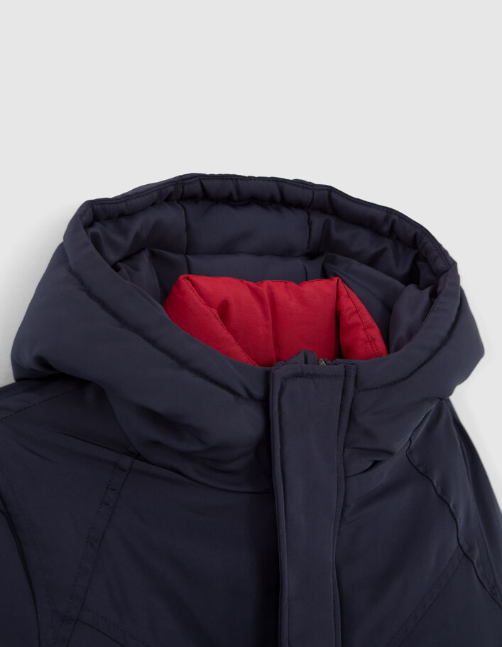 Parka 2-en-1 marine et doudoune color block garçon-3