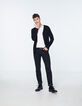 Men’s black knit cardigan with pockets-7