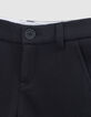 Pantalon noir maille piquée garçon-2