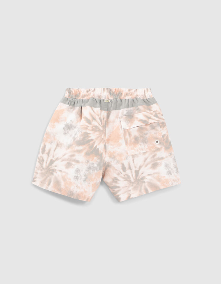Kaki zwemshort tie and dye print jongens-2