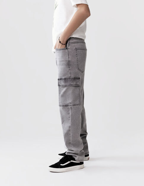 Vaqueros battle gris waterless punto knitlook niño - IKKS