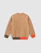 Camelfarbenes Jungen-Sweatshirt mit NYC-Pr&auml;gung-4