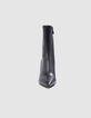 Women's black socks boots with thin heel-2