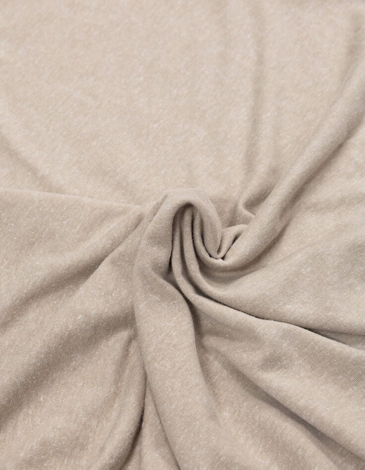 Herren-T-Shirt, sandfarben, Hanfmix DRY FAST-7