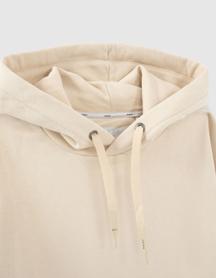 Herrensweatshirt mit Kapuze und K&auml;ngurutasche-2