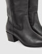 Zwarte laarzen cowboystijl Dames-6