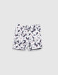 Baby boys' navy/origami print reversible shorts-6