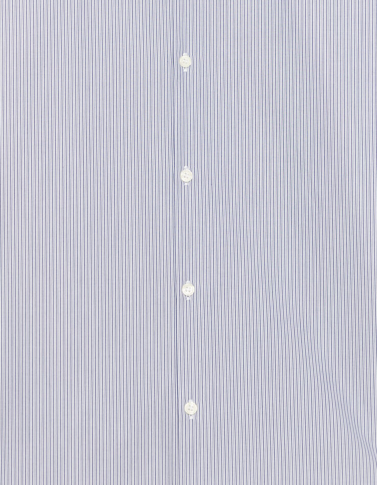 Chemise regular marine motif fines rayures Homme-6