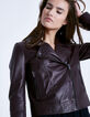 Blouson cuir coloré femme-3